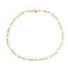 14K Yellow Gold Gold Figaro Chain Men's Necklace 19.5-24 Inches