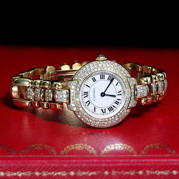 Cartier Panthere Vendome 8157907 27mm Diamond 18K Gold Ladies Watch – Assay Jewelers