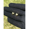 14k Solid Gold Heart Shape Stud Earrings