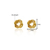 Copy of 14k Solid Gold Knot Stud Earrings - ASSAY