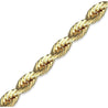 14k Solid Yellow Gold Rope Chain 18 inch/20 inch 3mm thick gold necklace - ASSAY