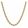 14k Solid Yellow Gold Rope Chain 18 inch/20 inch 3mm thick gold necklace