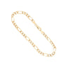 14k Yellow Gold Figaro Bracelet 7 Inches, 4MM