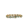 16.4 Carat Emerald & Diamond Vintage Cluster Link Bracelet