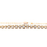 17 Carat Round Diamond 18K Gold Cylinder Chain Necklace