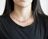 17.3 Carat Ruby and Diamond 18K White Gold Retro Choker Necklace