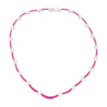 17.3 Carat Ruby and Diamond 18K White Gold Retro Choker Necklace