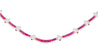 17.3ct Ruby and Diamond 18K White Gold Retro Choker Necklace