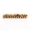 18K Gold Oval Link Chain Band Ring Size 7