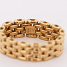18K Gold Oval Link Chain Band Ring Size 7