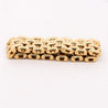 18K Gold Oval Link Chain Band Ring Size 7