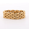 18K Gold Oval Link Chain Band Ring Size 7
