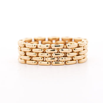 18K Gold Oval Link Chain Band Ring Size 7 – Assay Jewelers
