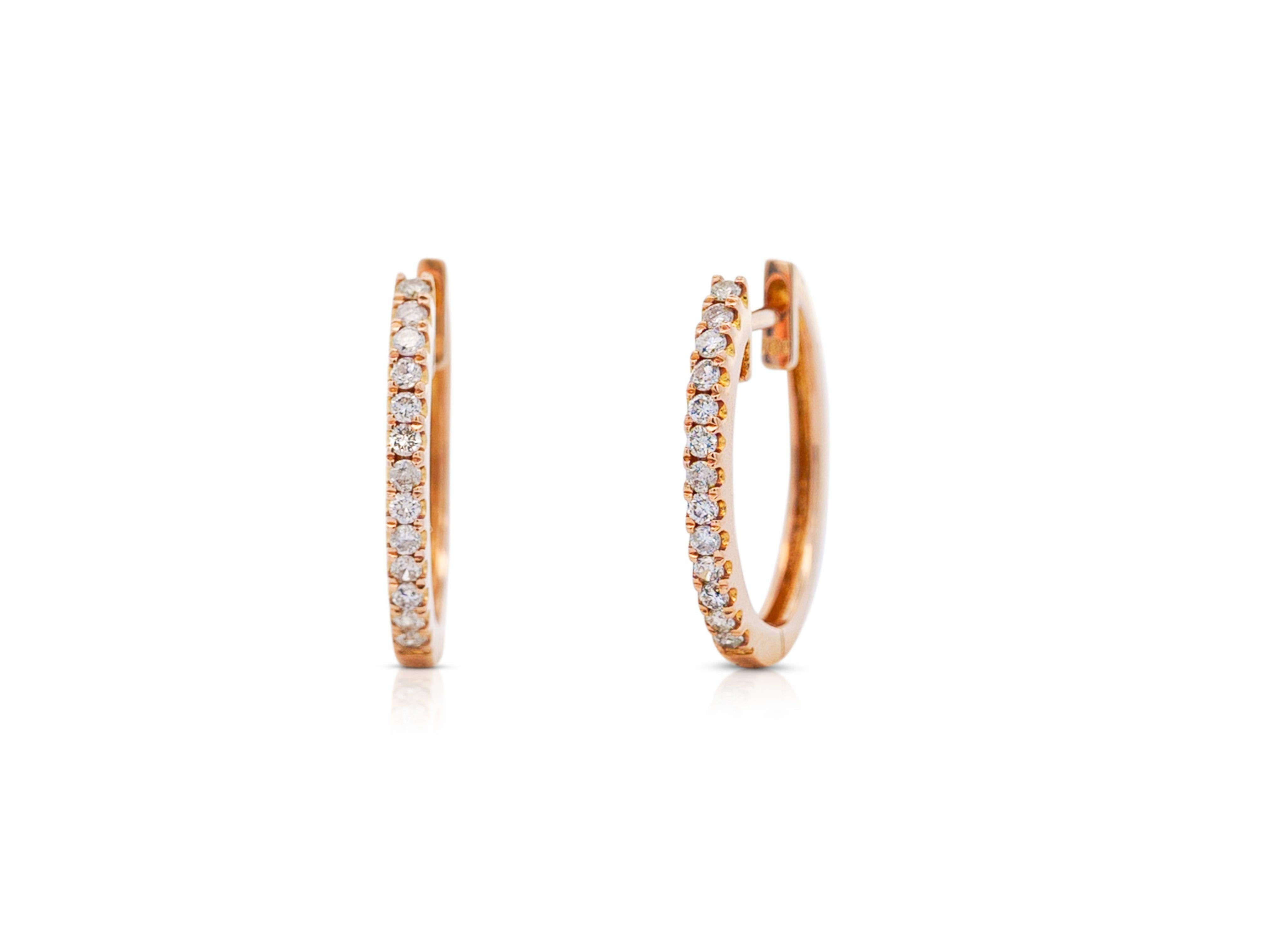 3 Carat Huggie Hoop Earrings Latch Backs