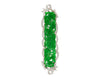 18.20 Carat Carved Dragon Green Jadeite Jade Grade "A" & Diamonds Pendant & Pin Crossover