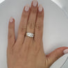 1.01 Carat Dual Row Diamond Channel Platinum & 18K Gold Wavy Band Ring
