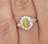 1.04 Carat Green Chrysoberyl Cat's Eye and Diamond Platinum Art Deco Style Ring