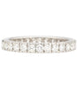 1.14 CTTW Natural Round Diamond Wedding Band Ring in 18K White Gold Size 7