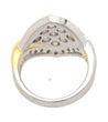 1.2 Carat Round-Cut Diamond Two-Tone Retro Cluster Ring