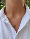 1.20 Carat Colombian Emerald Solitaire Pendant Necklace in 18K Gold-Pendants-ASSAY