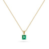 1.20 Carat Colombian Emerald Solitaire Pendant Necklace in 18K Gold-Pendants-ASSAY