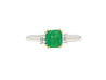 1.20 Carat Colombian Emerald and Baguette Diamond 3-Stone Ring-Rings-ASSAY