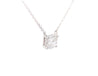 1.21 Carat Cushion-Cut Lab Grown Diamond Solitaire Pendant Necklace in 14K White Gold 16 Inch Chain-Necklace-ASSAY