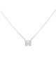 1,21 Karat Cushion-Cut Lab Grown Diamond Solitaire Pendant Necklace in 14K Weißgold 16 Zoll Kette