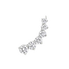 1.5 Carat Lab Grown Diamond Graduated Ear Climber Earring