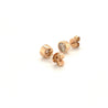 1.5 Carat TW Natural Round Diamond Stud Earrings in Bezel set Rose Gold-Diamond Earrings-ASSAY