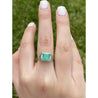 1.93 Carat Colombian Emerald set in Art Deco Platinum filigree ring - ASSAY