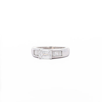 2.13 Carat Emerald & Baguette Cut Lab Grown Diamond East West Channel Ring – Assay Jewelers