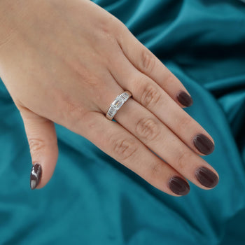 2.13 Carat Emerald & Baguette Cut Lab Grown Diamond East West Channel Ring – Assay Jewelers