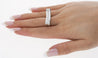 2 Carat Princess Cut Diamond Encrusted Curved Top Overlap Ring in 18K