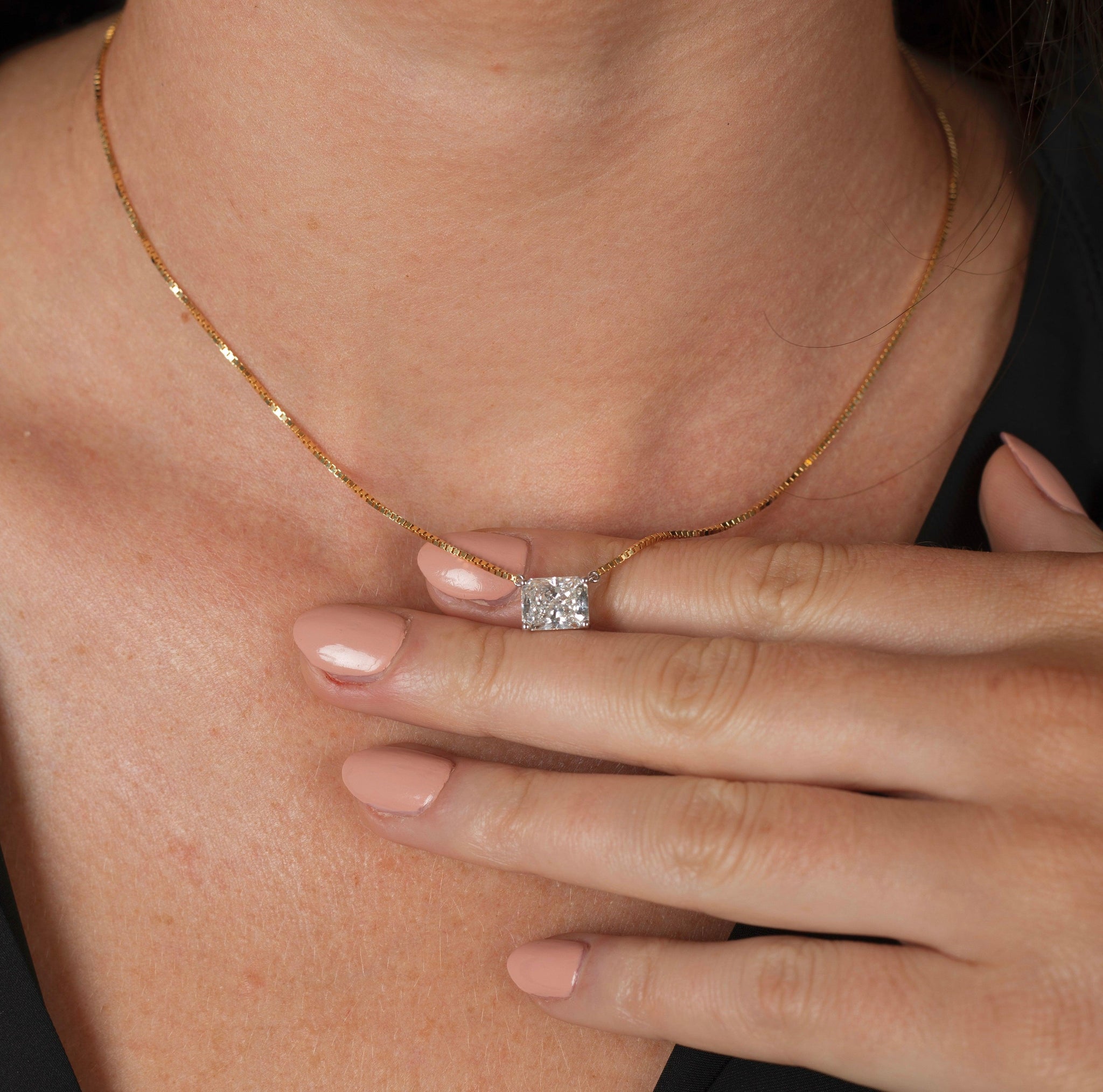 18k Real Diamond Necklace Set JGS-2103-00396 – Jewelegance