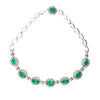 20 Carat Oval Cut Emerald & Rose-Cut Diamond Statement 18k Necklace