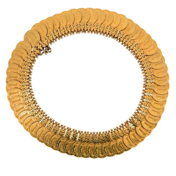22K Gold Indian Victorian-Style Prize Medal Gold Coin Collar 16-Inch Necklace – Assay Jewelers