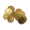 22K Yellow Gold Victorian Coin Cluster Lever Back Statement Earrings