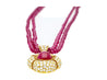 22.41 Carat Cabochon Cut Ruby Pendant In Tiffany & Co. Signed Bead Necklace