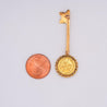 22k Gold Coin Indian Chief of Venezuela Pin - Guaicamacuto