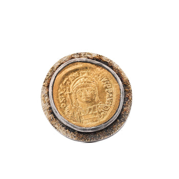 22K Gold Antique Byzantine Empire JUSTINIAN I Coin Bezel Ring – Assay Jewelers