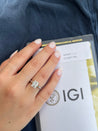 2.12 Carat H/VS2 Emerald Cut CVD Lab Diamond Ring in 14K White Gold