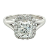 2.14 Carat Lab Grown Radiant Cut Diamond Split Shank Engagement Ring