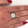 2.16 Carat Natural Round Diamond Ring & Diamond Halo with Diamond Side Stones-Diamond Ring-ASSAY