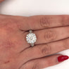 2.16 Carat Natural Round Diamond Ring & Diamond Halo with Diamond Side Stones-Diamond Ring-ASSAY