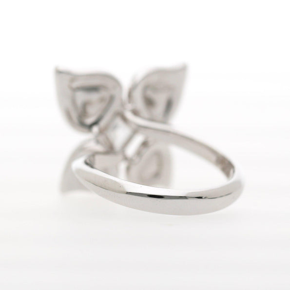 2.26 Carat White and Orange Diamond Butterfly Motif Ring
