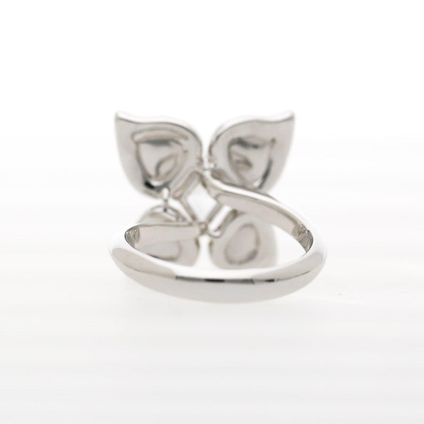 2.26 Carat White and Orange Diamond Butterfly Motif Ring