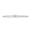 2.4 Carat Round With Baguette Cut Center Lab Grown Diamond Tennis Bracelet