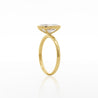 2.48 Carat Lab-Grown Diamond Bezel-Set 14K Yellow Gold Solitaire Engagement Ring