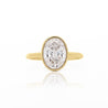 2.48 Carat Lab-Grown Diamond Bezel-Set 14K Yellow Gold Solitaire Engagement Ring